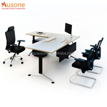 L Shape stainless steel computer desk executive office work desk